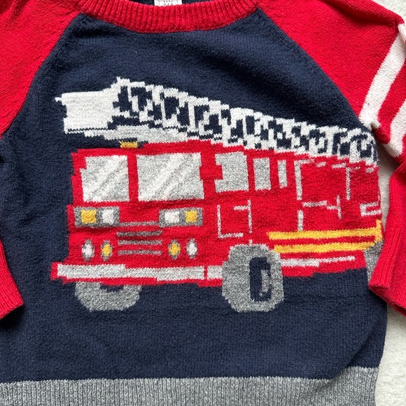 GAP Toddler Boys Firetruck sweater- 3 years toddler- great condition - Picture 5 of 5